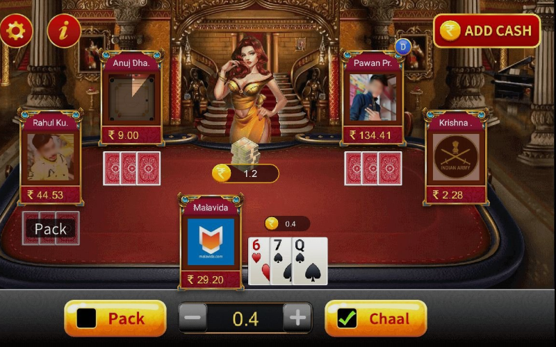 TEEN PATTI CASH GAME